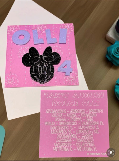 Celebration Plaque 15 x 15 cm (3 layers in acrilico da 3 mm)