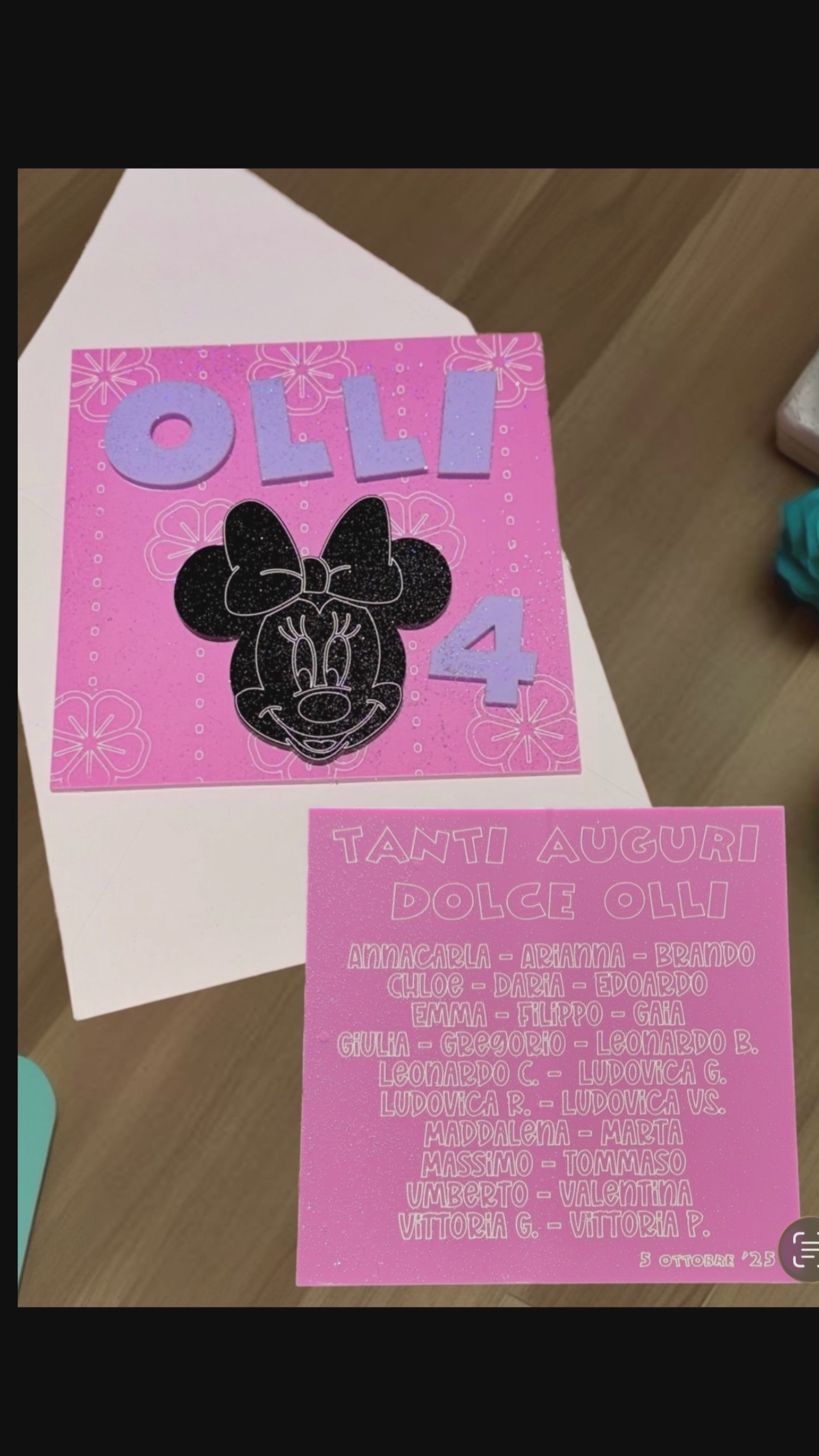 Celebration Plaque 15 x 15 cm (3 layers in acrilico da 3 mm)